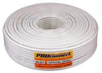 Кабель RG-6U+Cu (48%) 75Ом 100м бел. PROCONNECT 01-2206