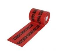 Лента сигнальная ЛСЭ-300мм "Осторожно кабель" красн. (рул.100м) Протэкт 8274