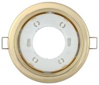 Светильник встраиваемый под лампу GX53 золото IEK LUVB0-GX53-1-K22