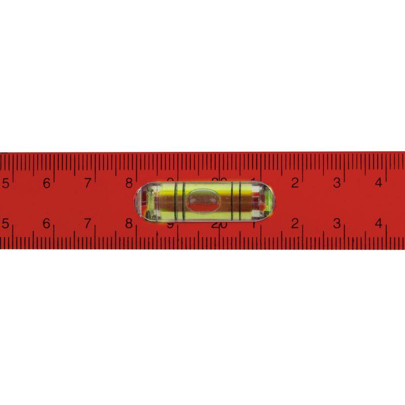 Уровень алюминиевый "Рельс" 600мм 3 глазка (1 поворотный) Rexant 12-9211