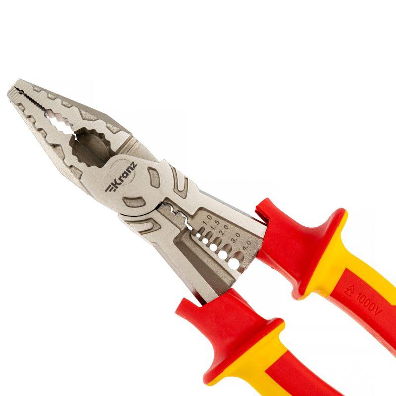 Плоскогубцы многофункциональные диэлектрические 230мм Kranz KR-12-4651-3