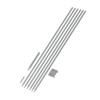 Комплект заземления из стержней KTZ-D16-2 HD d1мм L1500 сталь гор. оцинк. (уп.2шт) КМ MA0569