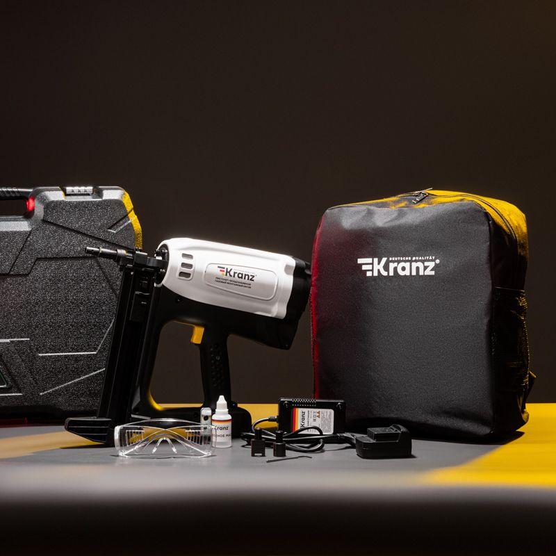 Пистолет гвоздезабивной газовый монтажный GN100 100Дж длина гвоздей 15-40мм d2.7-3мм KRANZ KR-16-1655