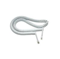 Шнур телеф. витой 4м (джек-джек) бел. Rexant 18-2041