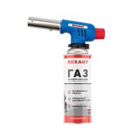 Набор горелка газовая GT-19 с пьезоподжигом + газовый баллон Rexant 12-0019-14