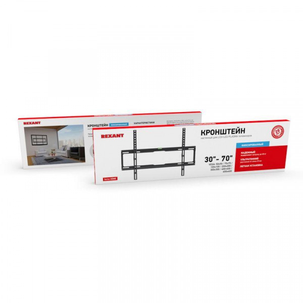 Кронштейн для LED телевизора 32-70дюйм фиксированный Rexant 38-0340